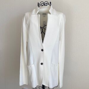 NWT J. Crew Classic White Cotton Jacket